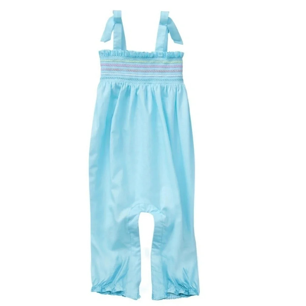 NWT Janie & Jack Baby Girl Smocked 1 Piece Jumpsuit 12-18M